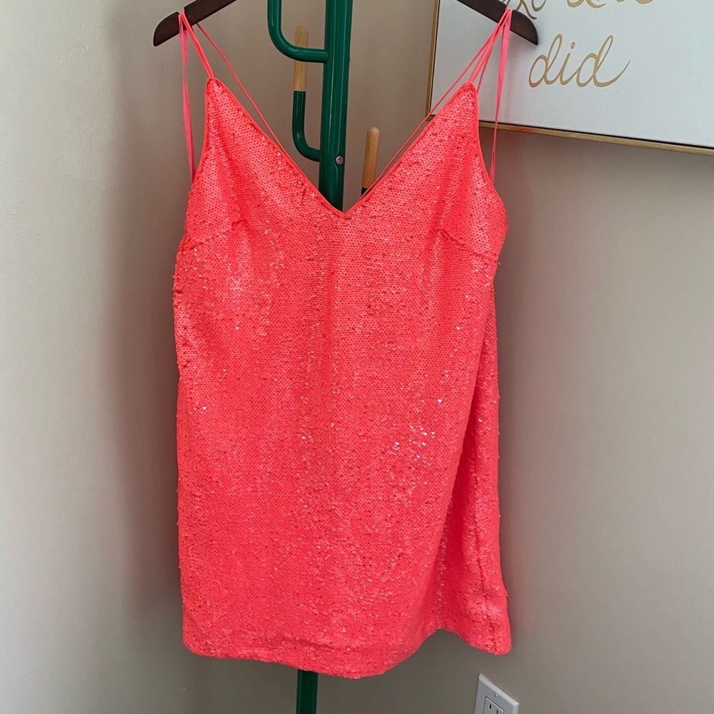 Pink Sequins Dress Size 10